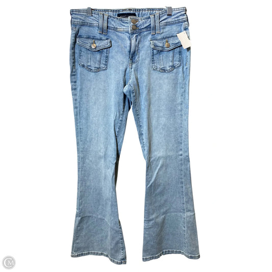 Jeans Flared By Aeropostale In Blue Denim, Size: 8