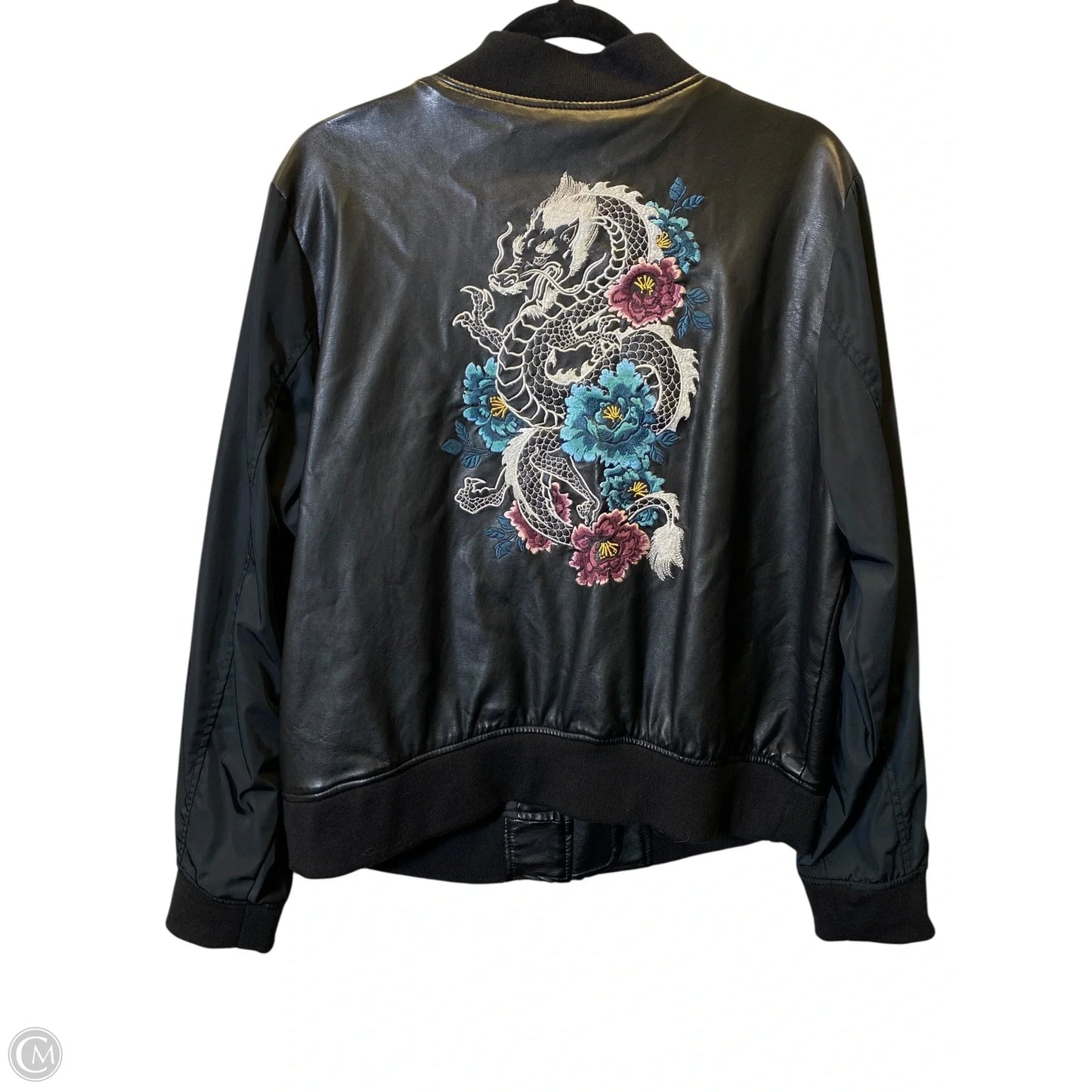 Jacket Leather By Torrid In Black, Size: 1x