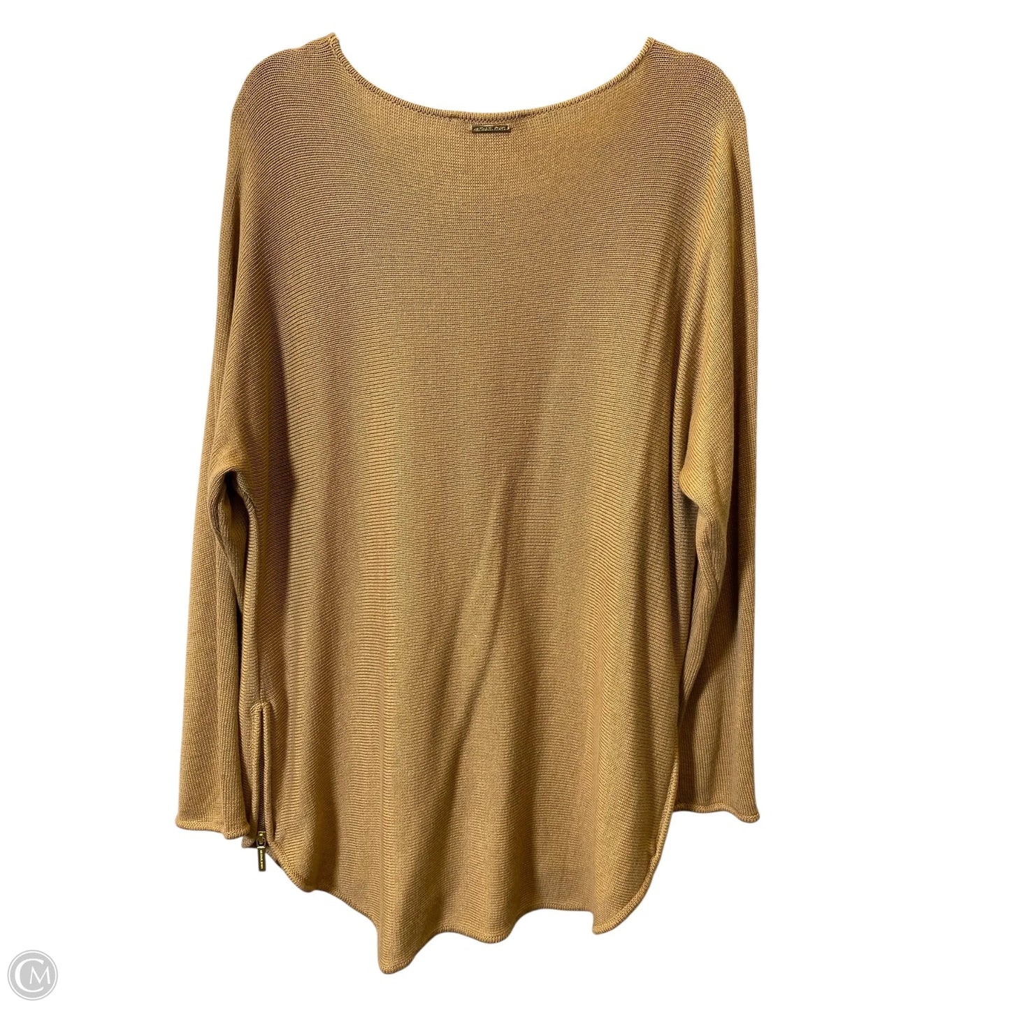 Sweater Cardigan Designer By Michael Kors In Brown, Size: Xl