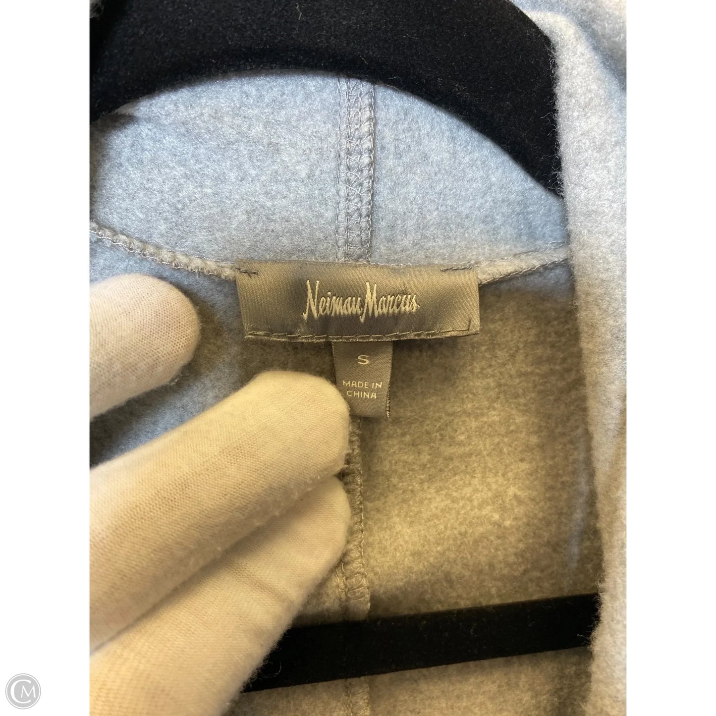 Cardigan Designer By Neiman Marcus In Grey, Size: S