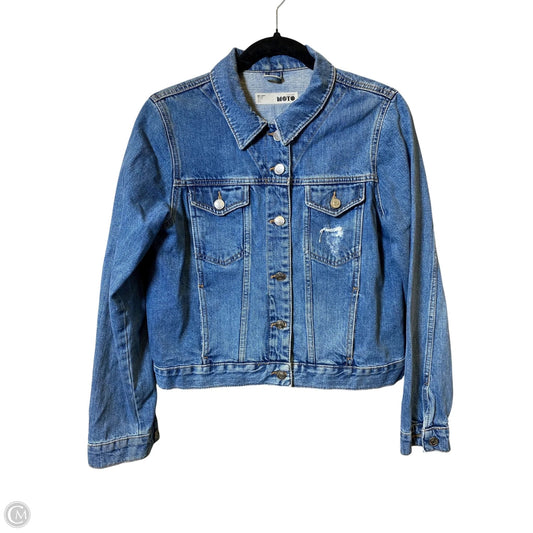 Jacket Denim By Top Shop In Blue Denim, Size: 8