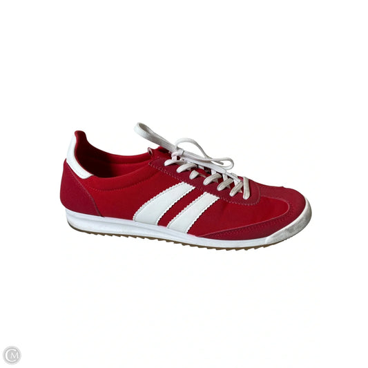 Shoes Sneakers By Madden Girl In Red & White, Size: 9