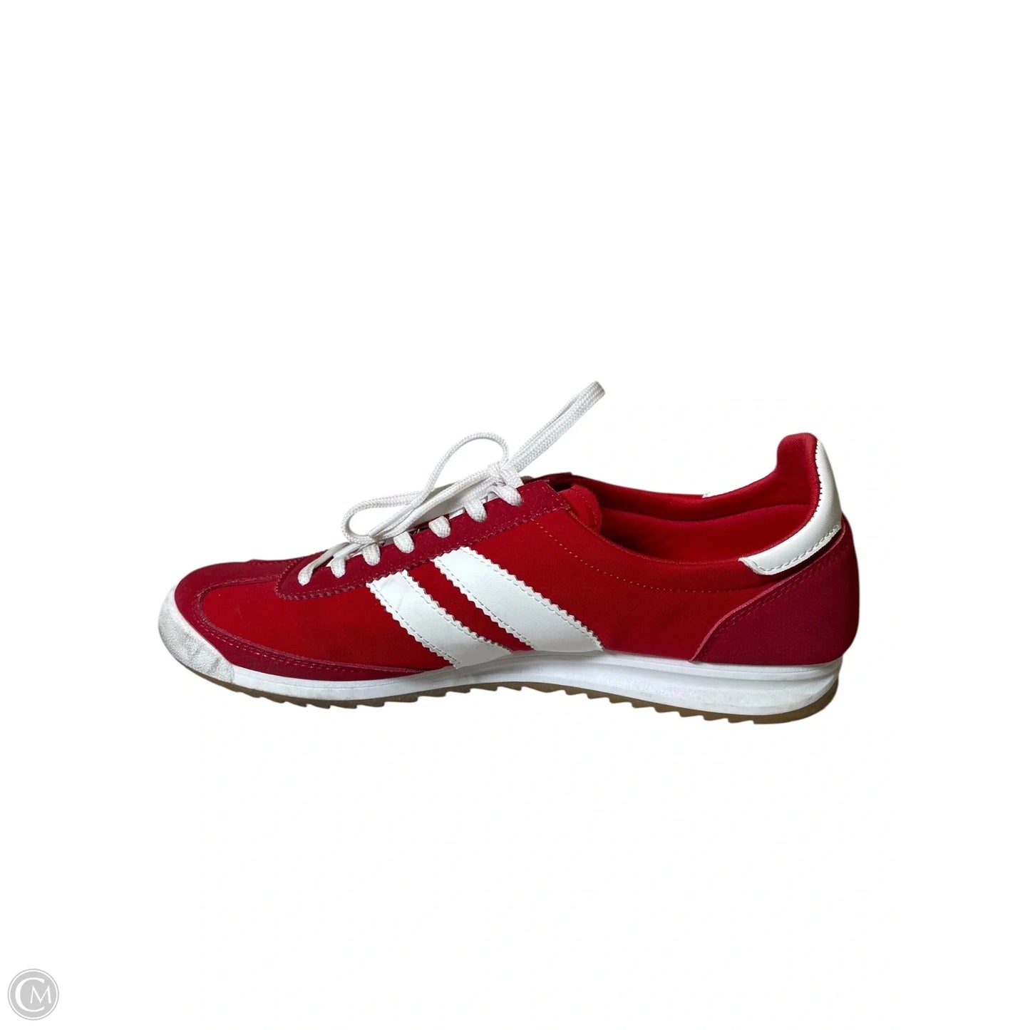 Shoes Sneakers By Madden Girl In Red & White, Size: 9