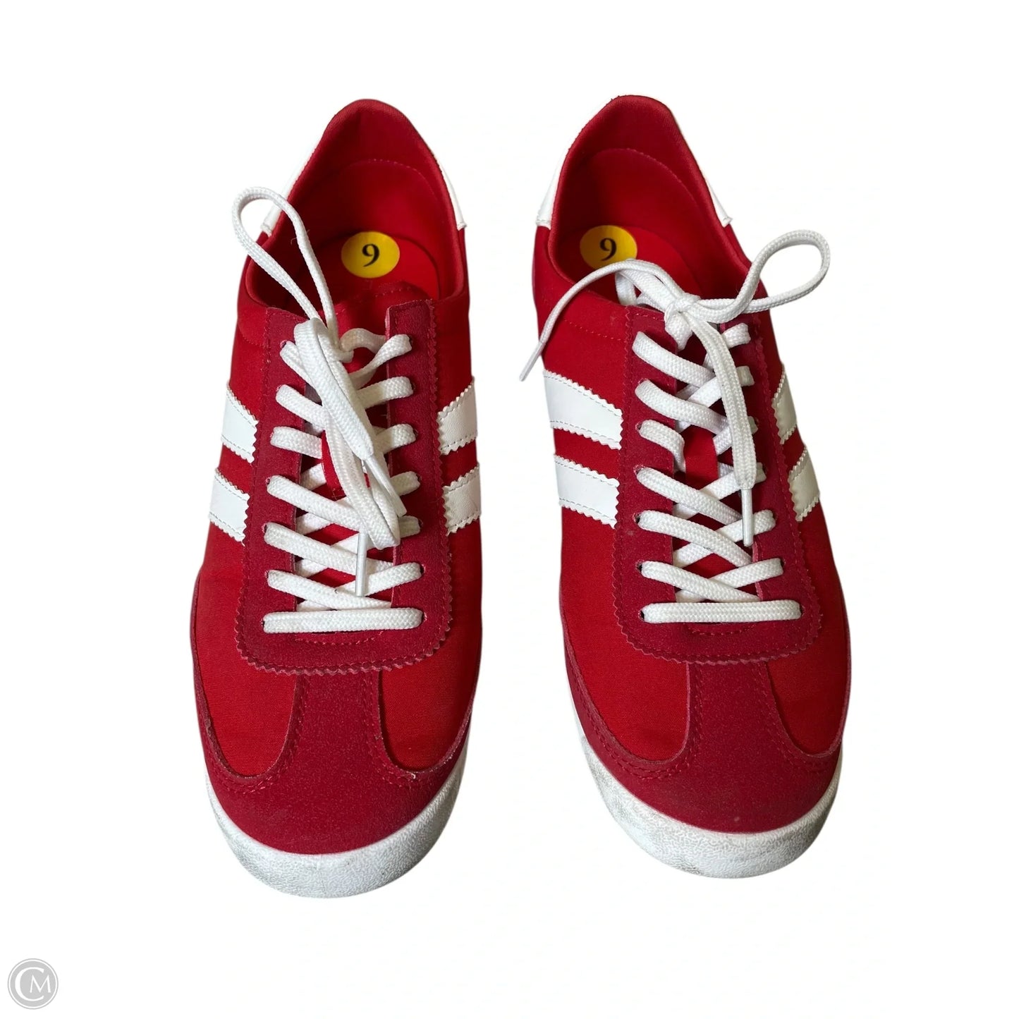 Shoes Sneakers By Madden Girl In Red & White, Size: 9