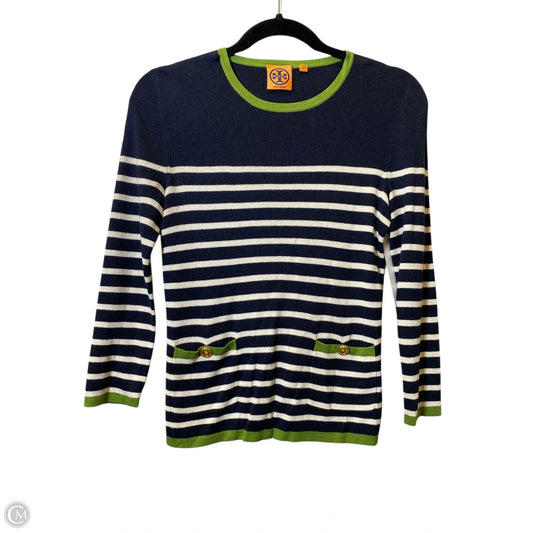 Top Long Sleeve Designer By Tory Burch In Striped Pattern, Size: Xs