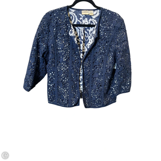 Cardigan By Chicos In Navy, Size: L