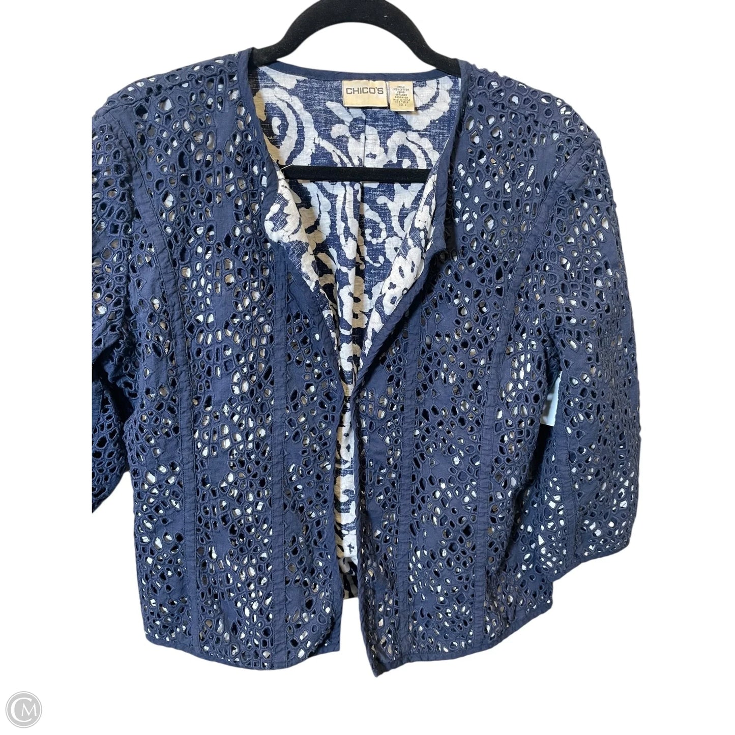 Cardigan By Chicos In Navy, Size: L
