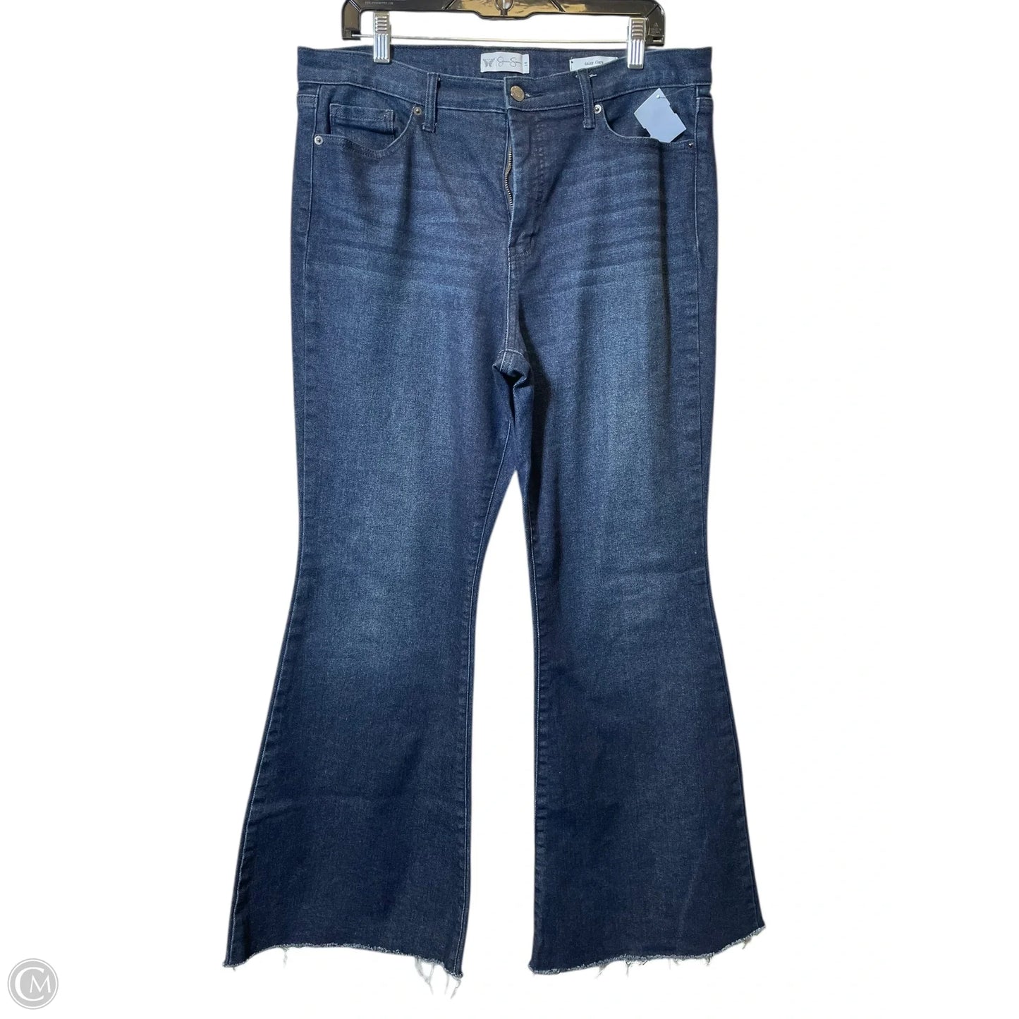 Jeans Flared By Jessica Simpson In Blue Denim, Size: 14