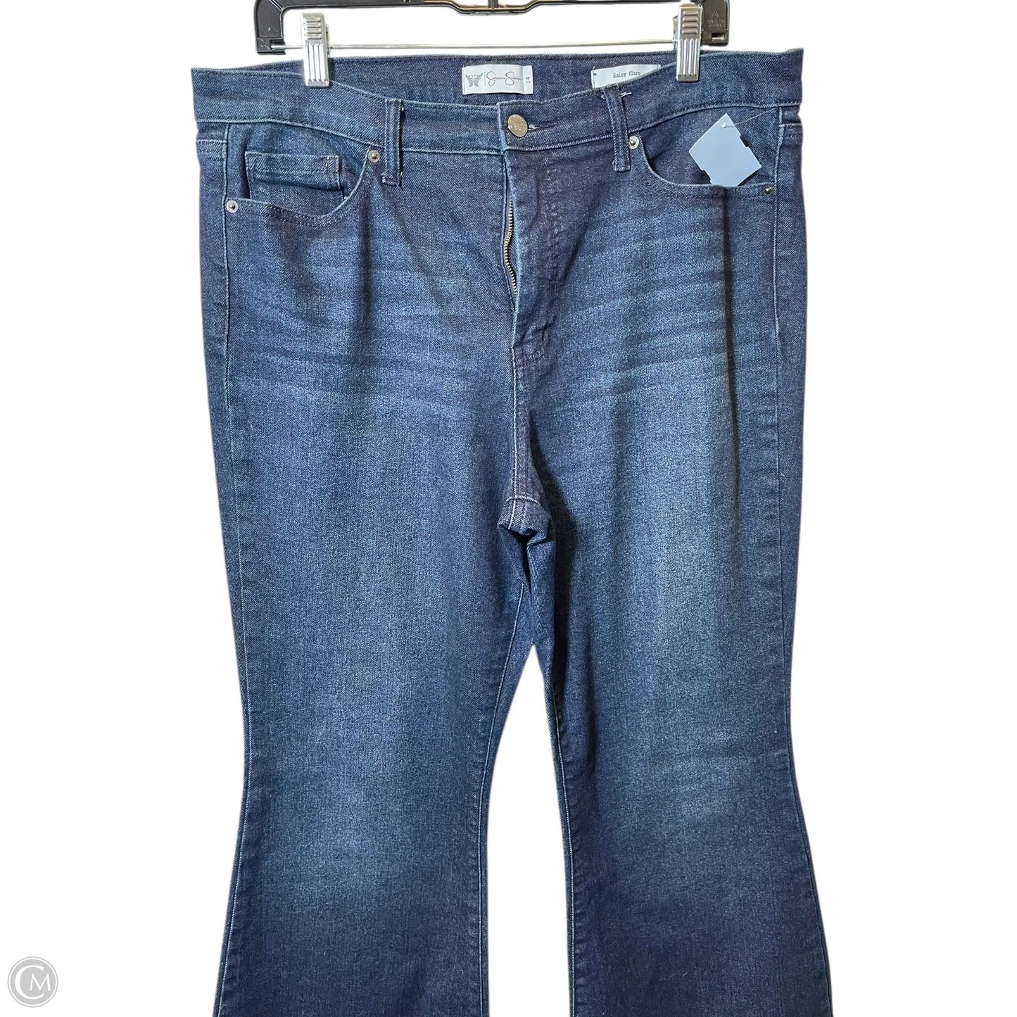Jeans Flared By Jessica Simpson In Blue Denim, Size: 14