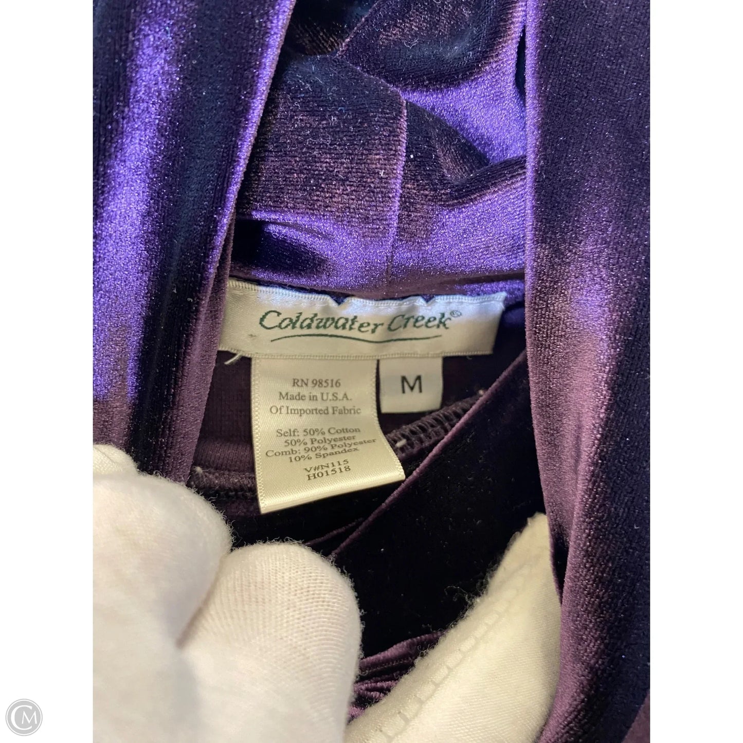 Top 2pc Long Sleeve By Coldwater Creek In Purple, Size: M