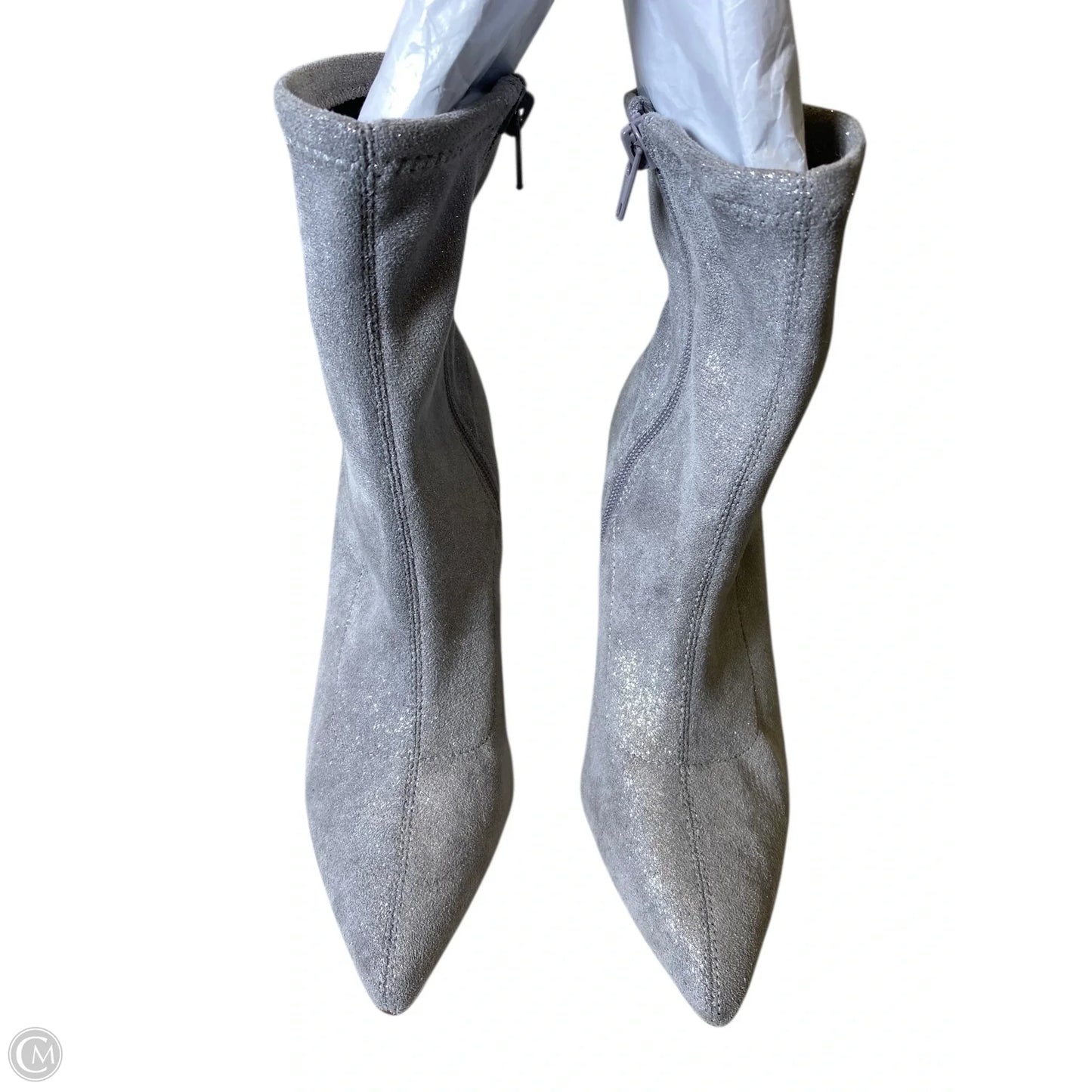 Boots Ankle Heels By Bp In Silver, Size: 6