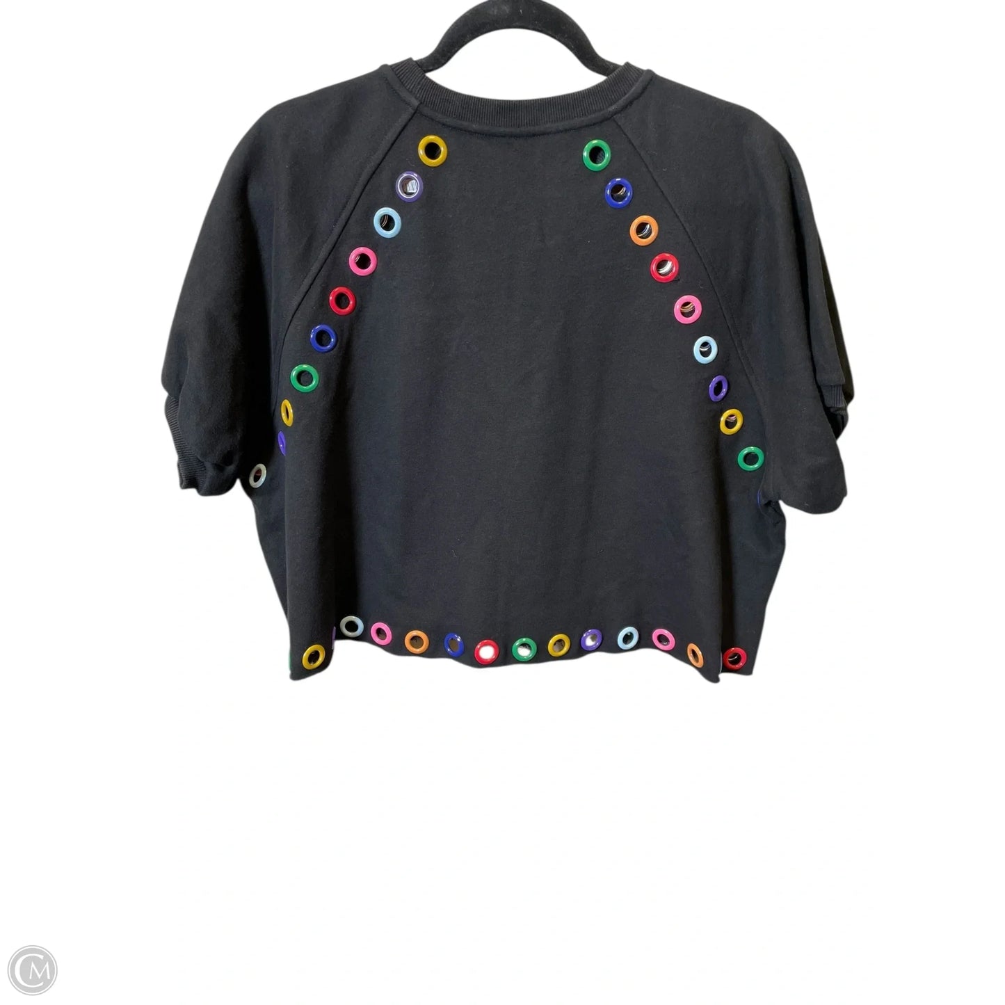 Top Short Sleeve By Clothes Mentor In Black, Size: M