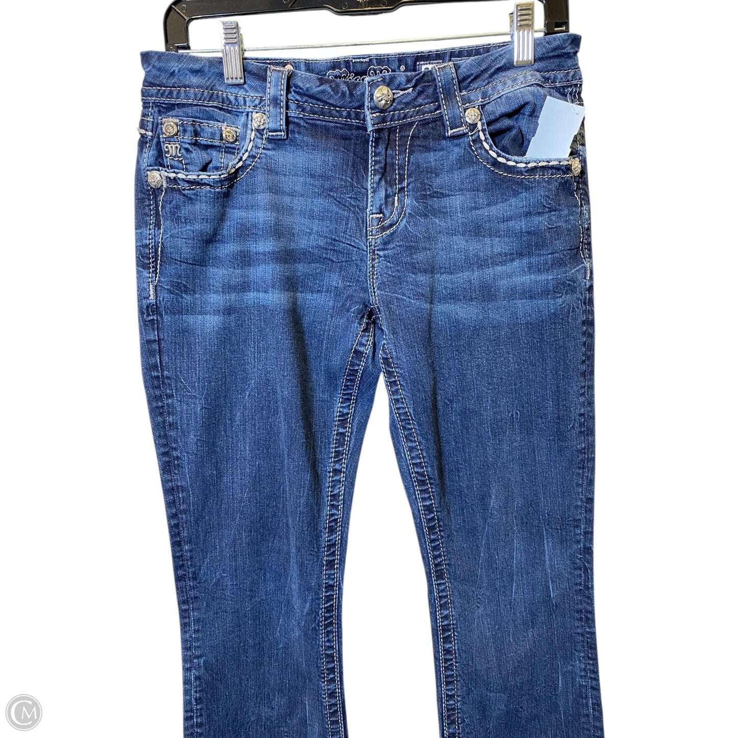 Jeans Boot Cut By Miss Me In Blue Denim, Size: 28