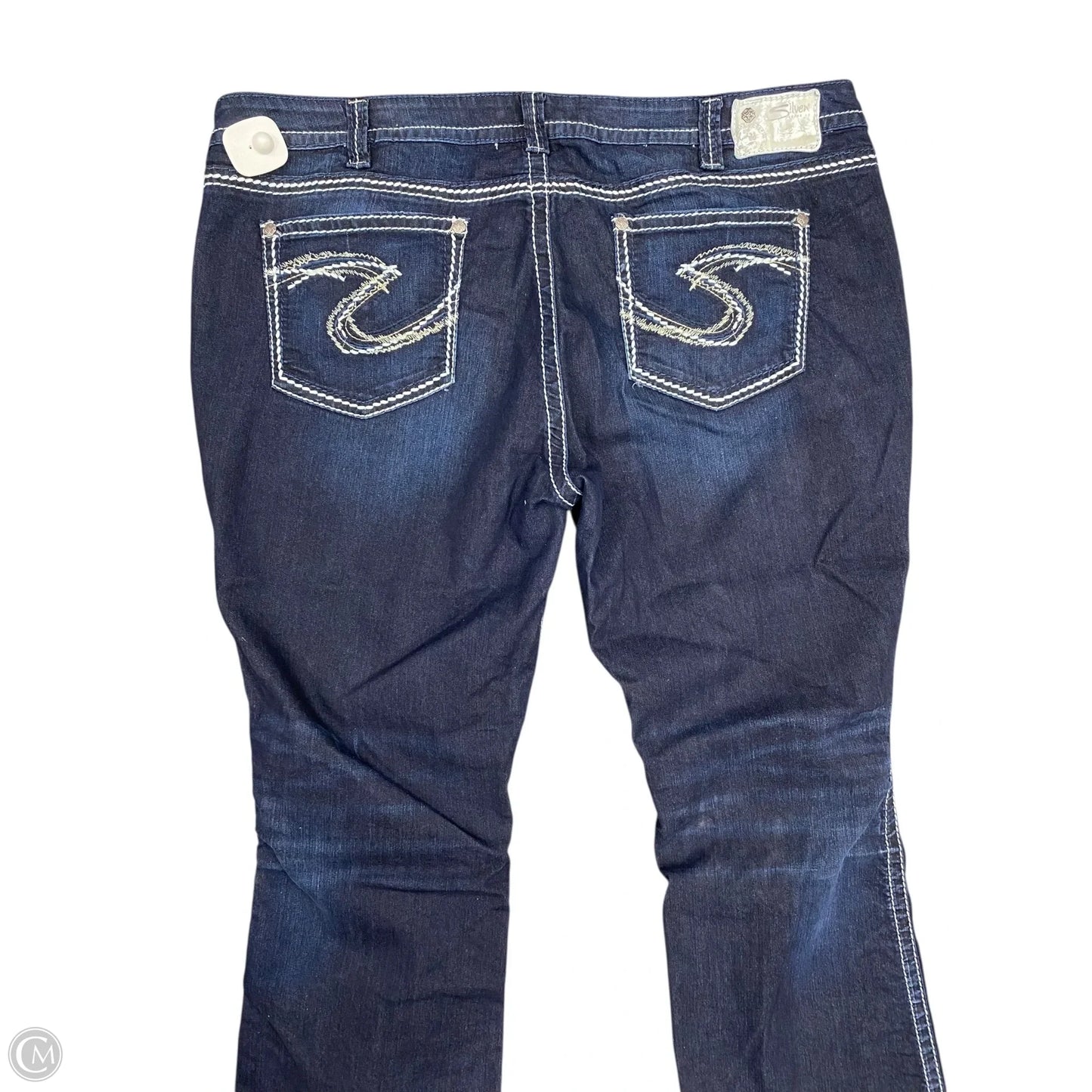 Jeans Boot Cut By Silver In Blue Denim, Size: 18