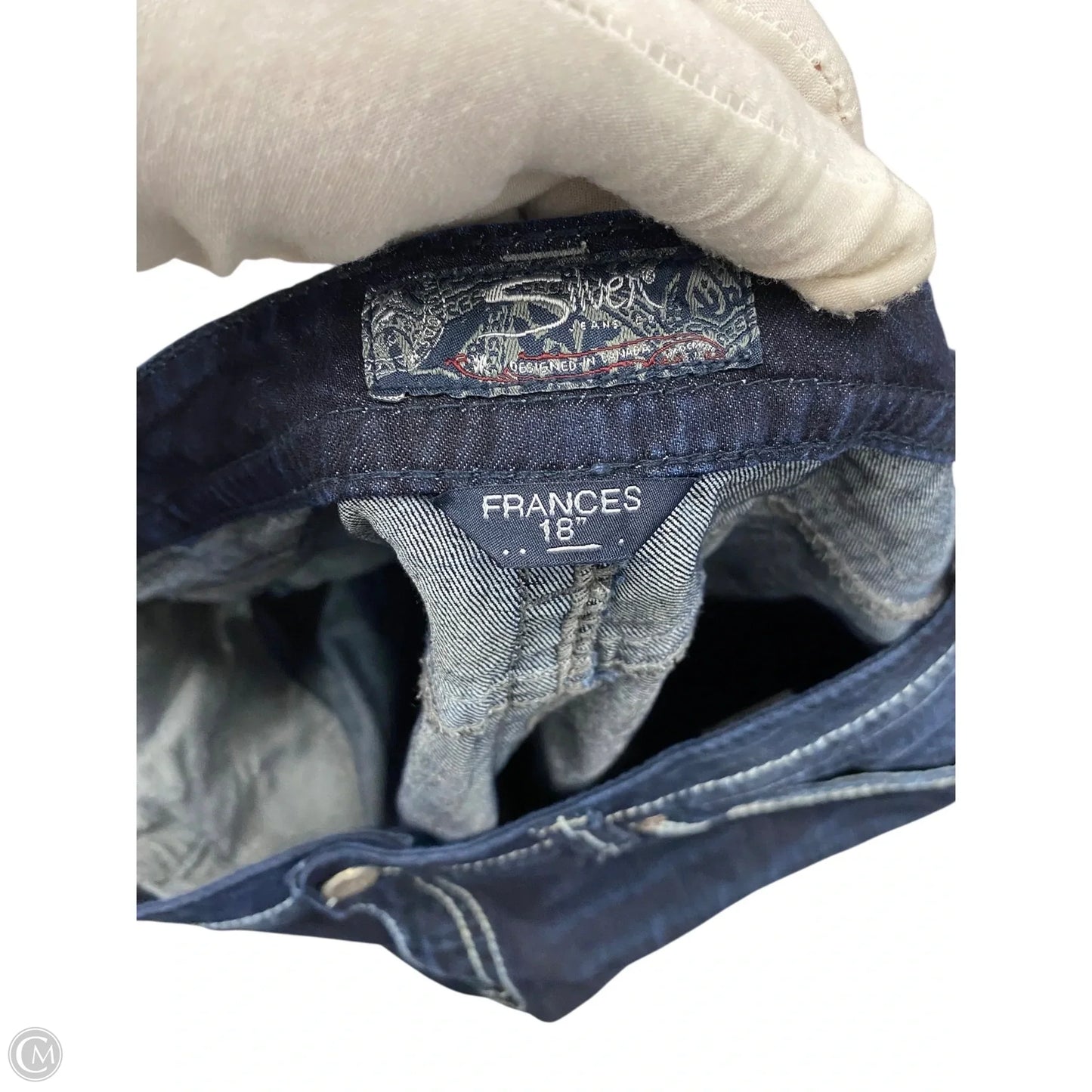 Jeans Boot Cut By Silver In Blue Denim, Size: 18