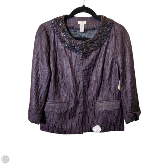 Blazer By Chicos In Purple, Size: M