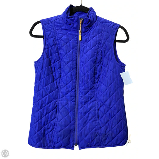 Vest Puffer & Quilted By Charter Club In Blue, Size: S
