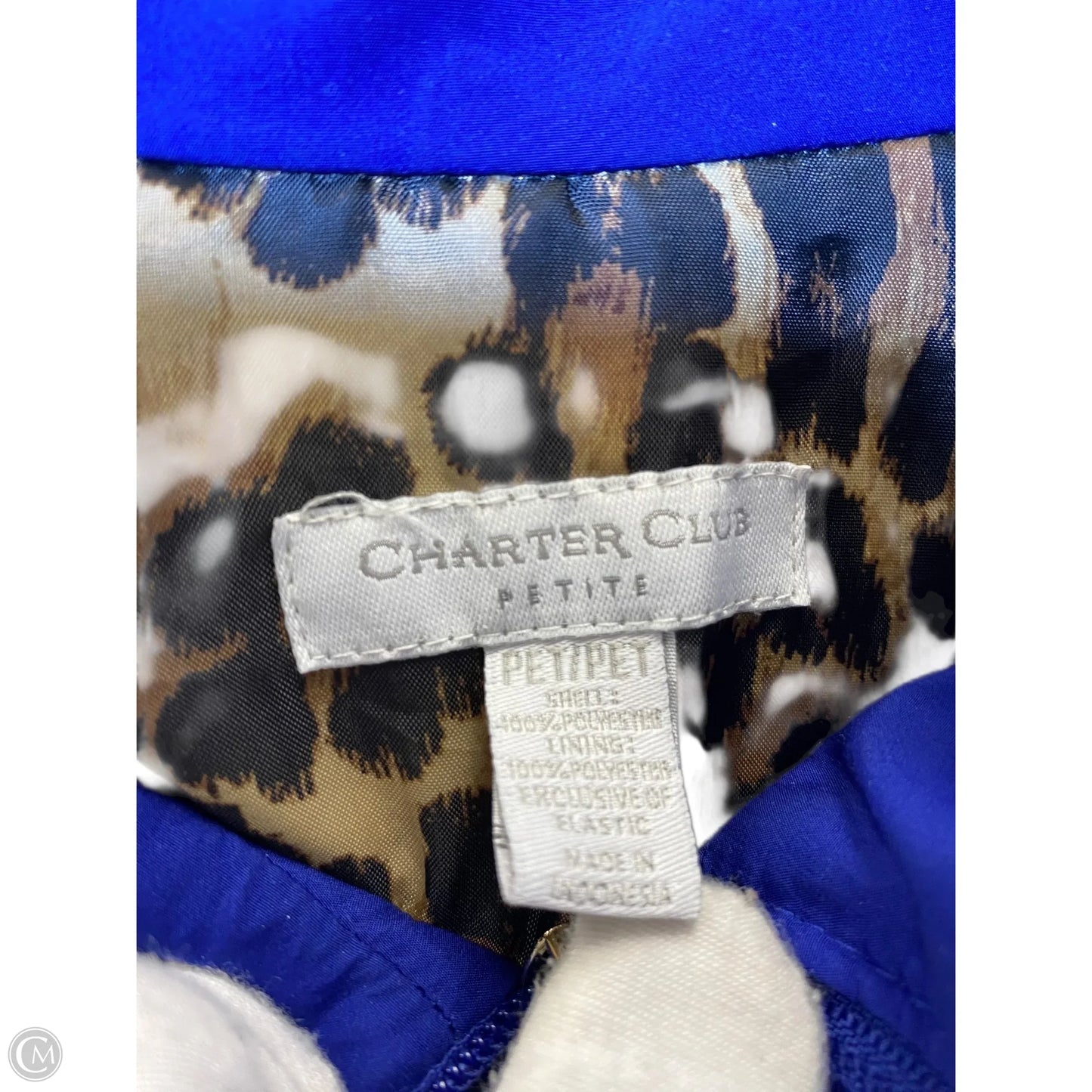 Vest Puffer & Quilted By Charter Club In Blue, Size: S