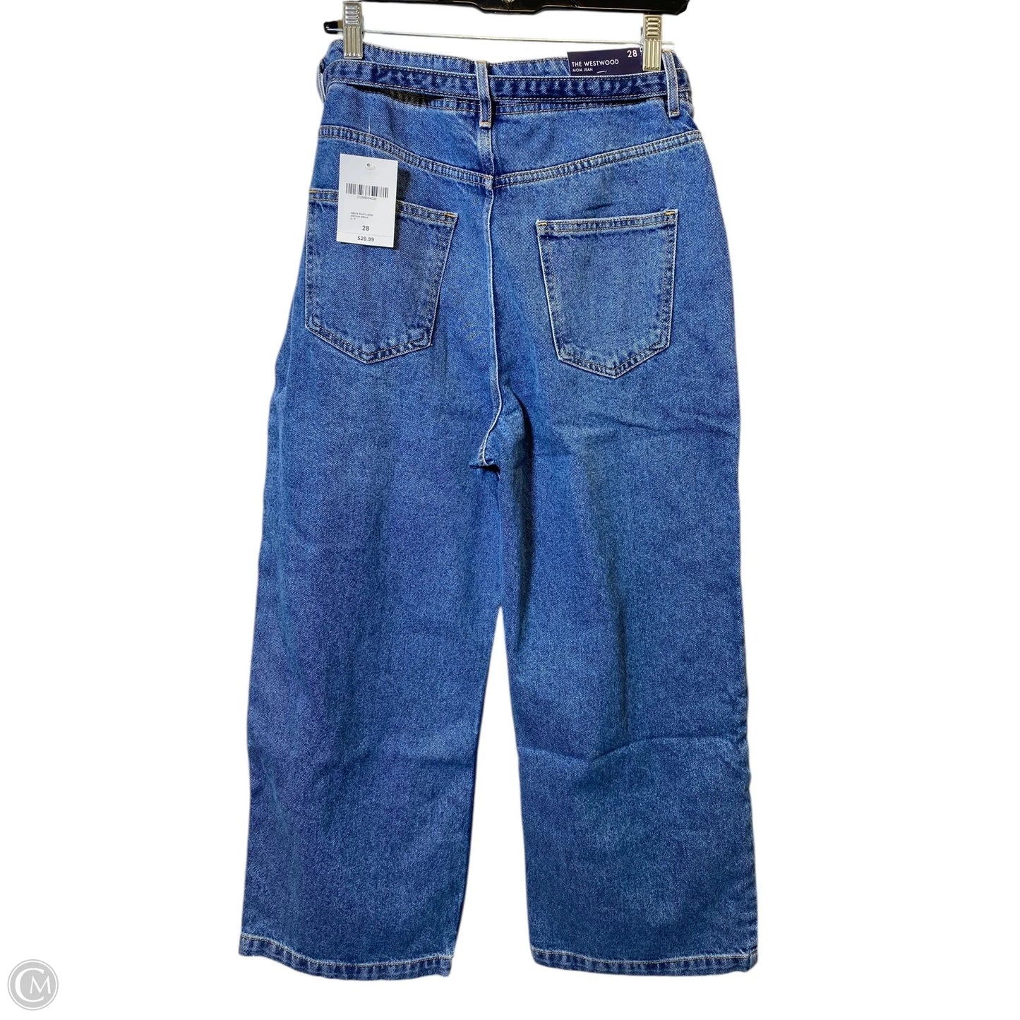 Jeans Straight By Forever 21 In Blue Denim, Size: 6