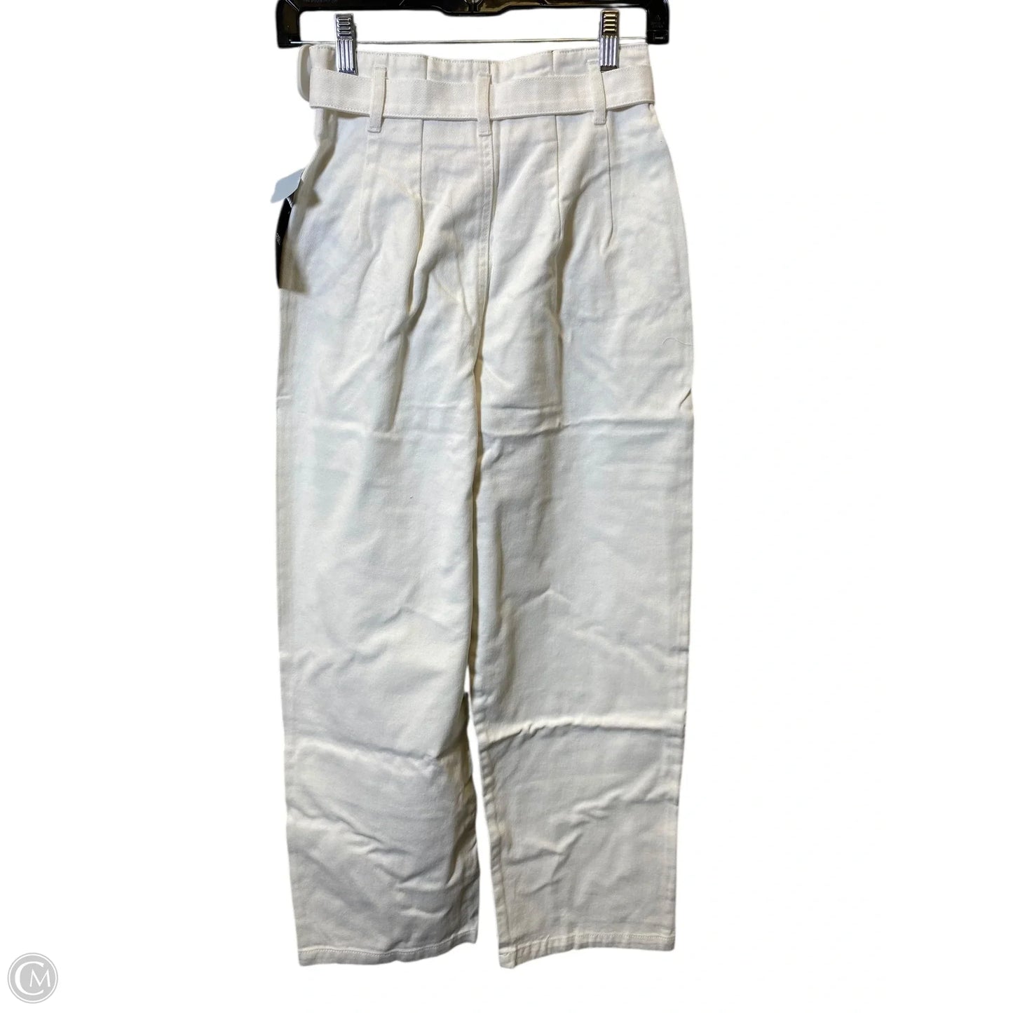 Jeans Straight By Forever 21 In White, Size: 0