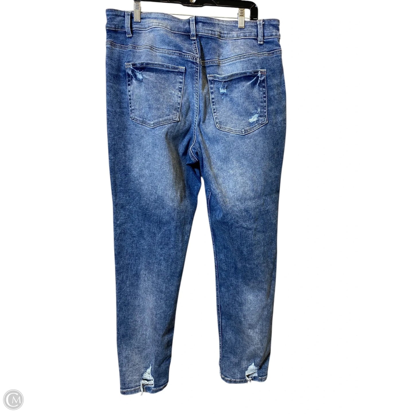 Jeans Straight By Maurices In Blue Denim, Size: 18