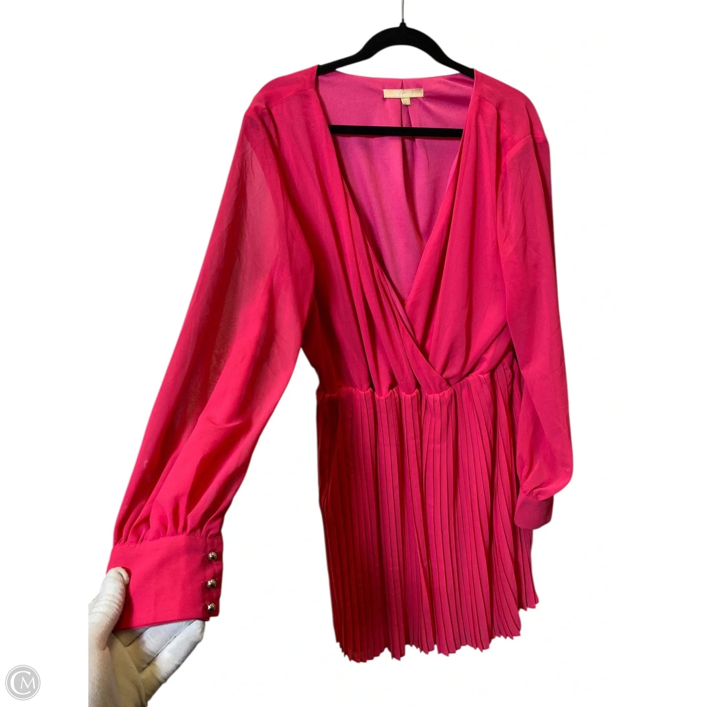 Dress Casual Midi By Clothes Mentor In Pink, Size: 2x