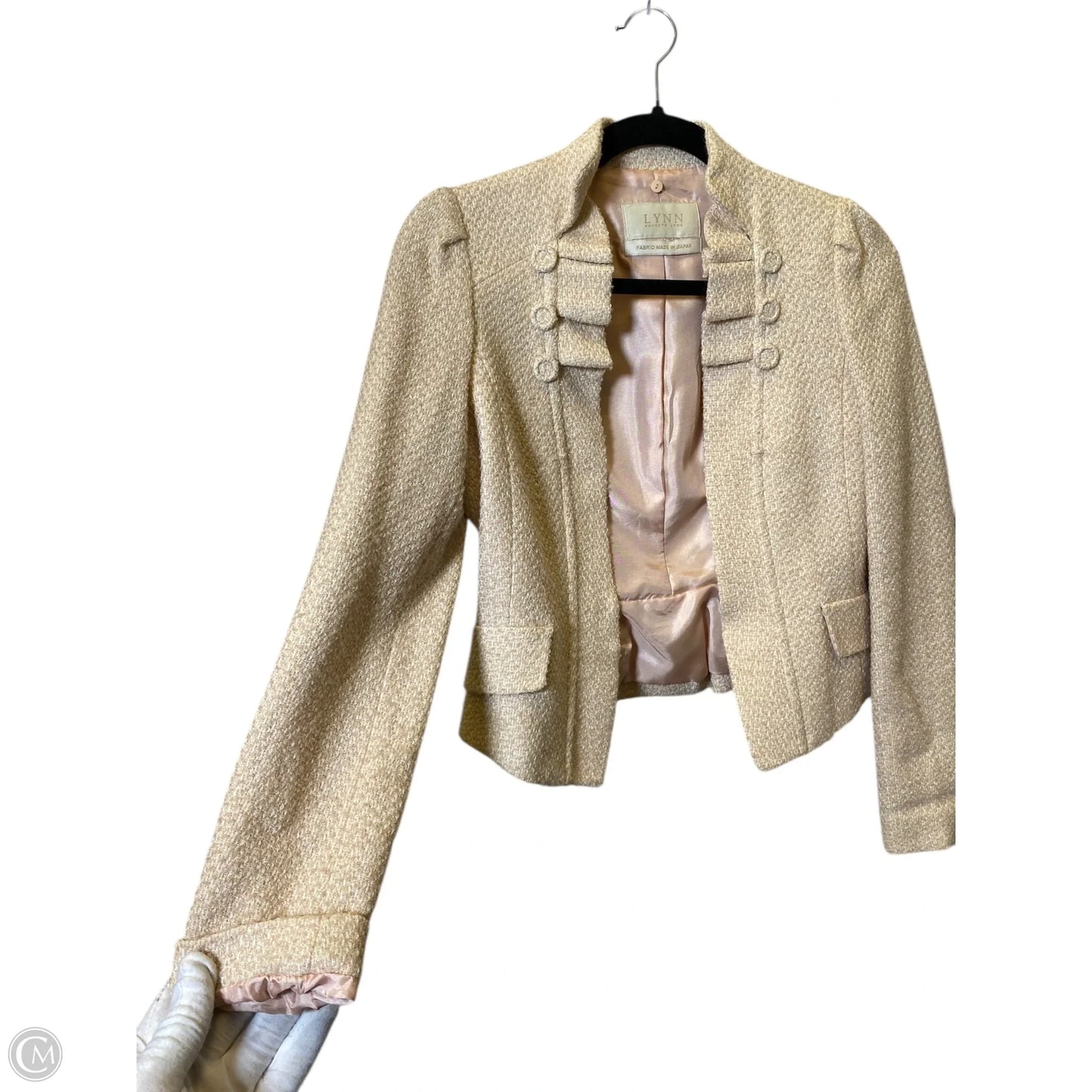 Blazer By Clothes Mentor In Beige, Size: S