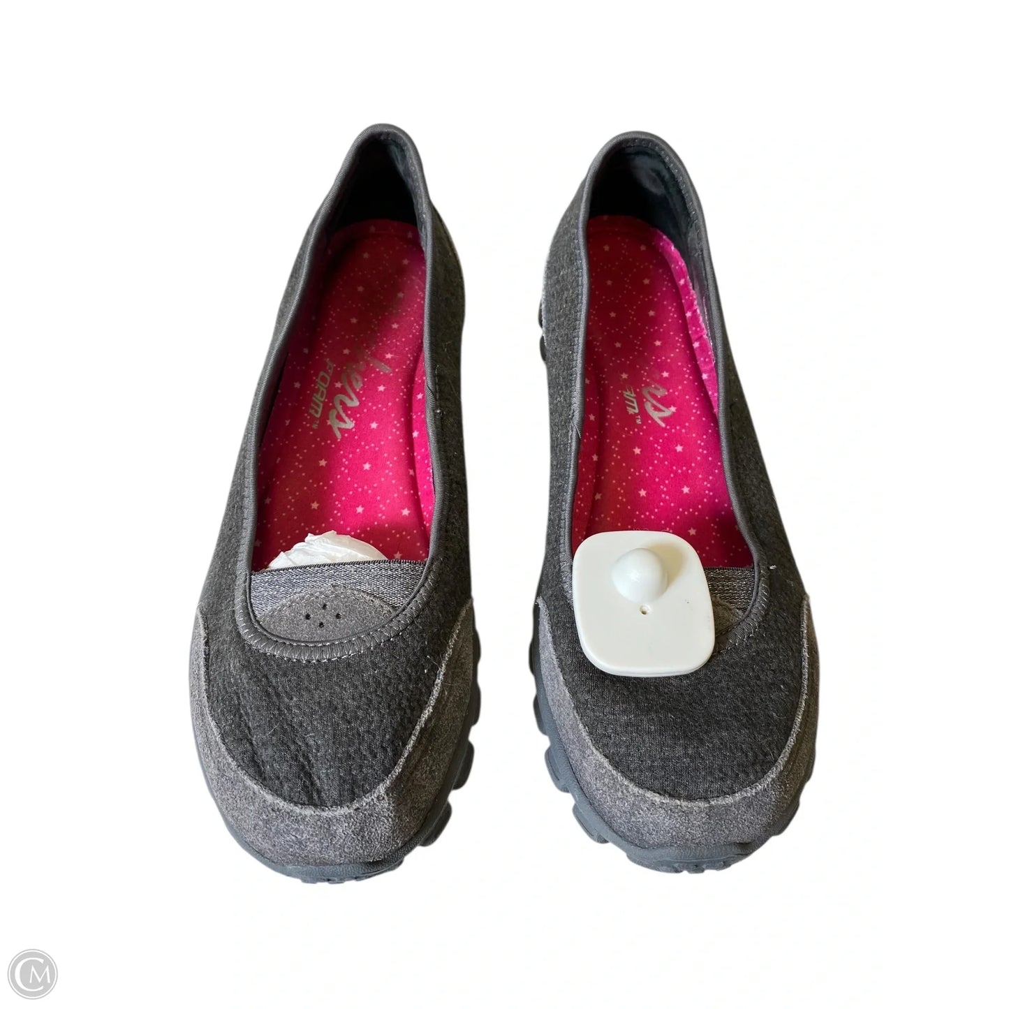 Shoes Flats By Skechers In Grey, Size: 9.5