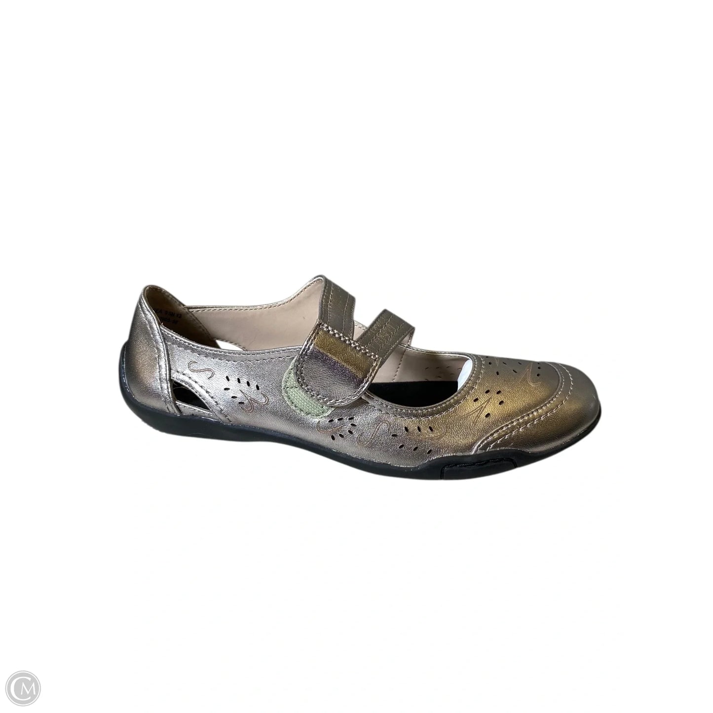 Shoes Flats By Clothes Mentor In Gold, Size: 9.5