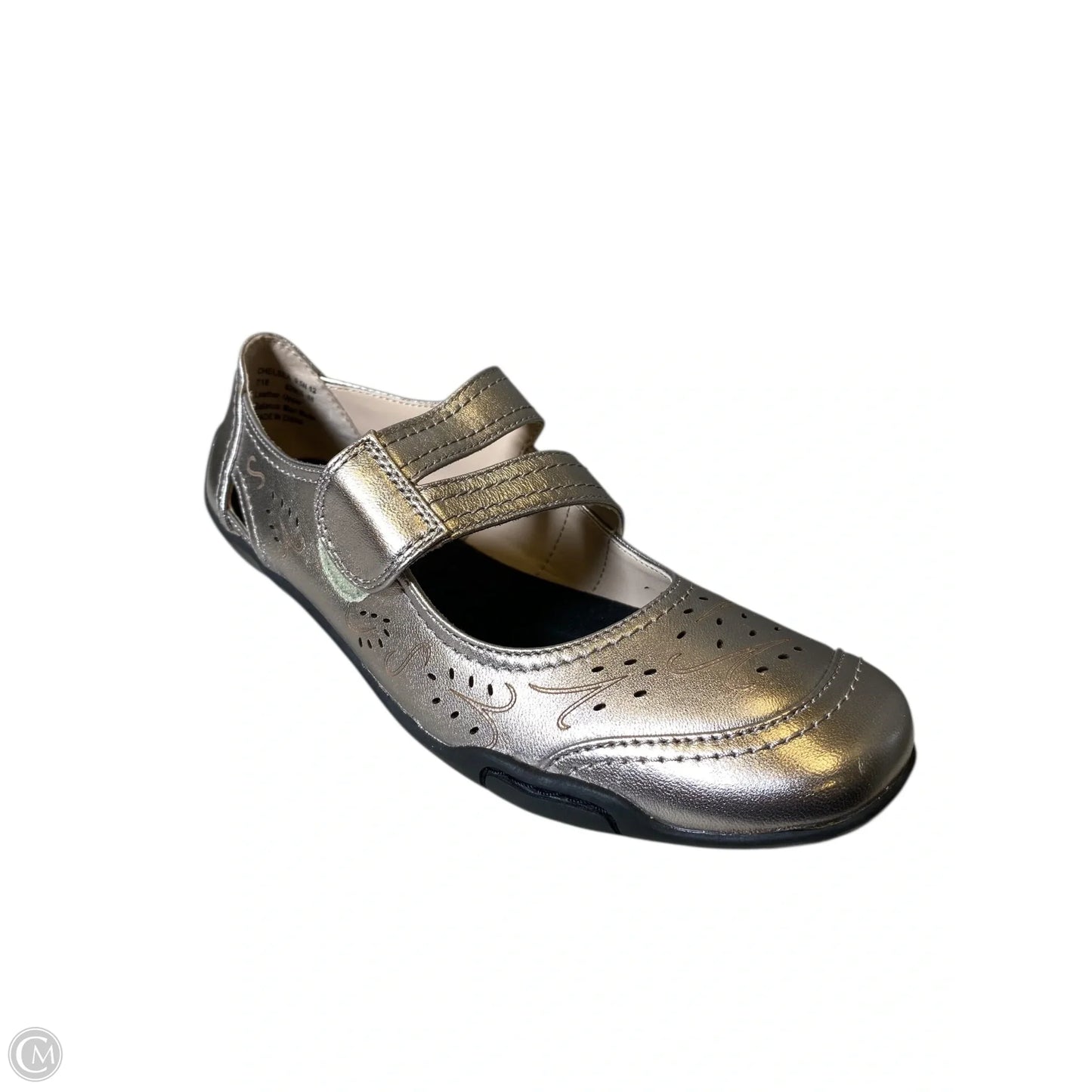 Shoes Flats By Clothes Mentor In Gold, Size: 9.5
