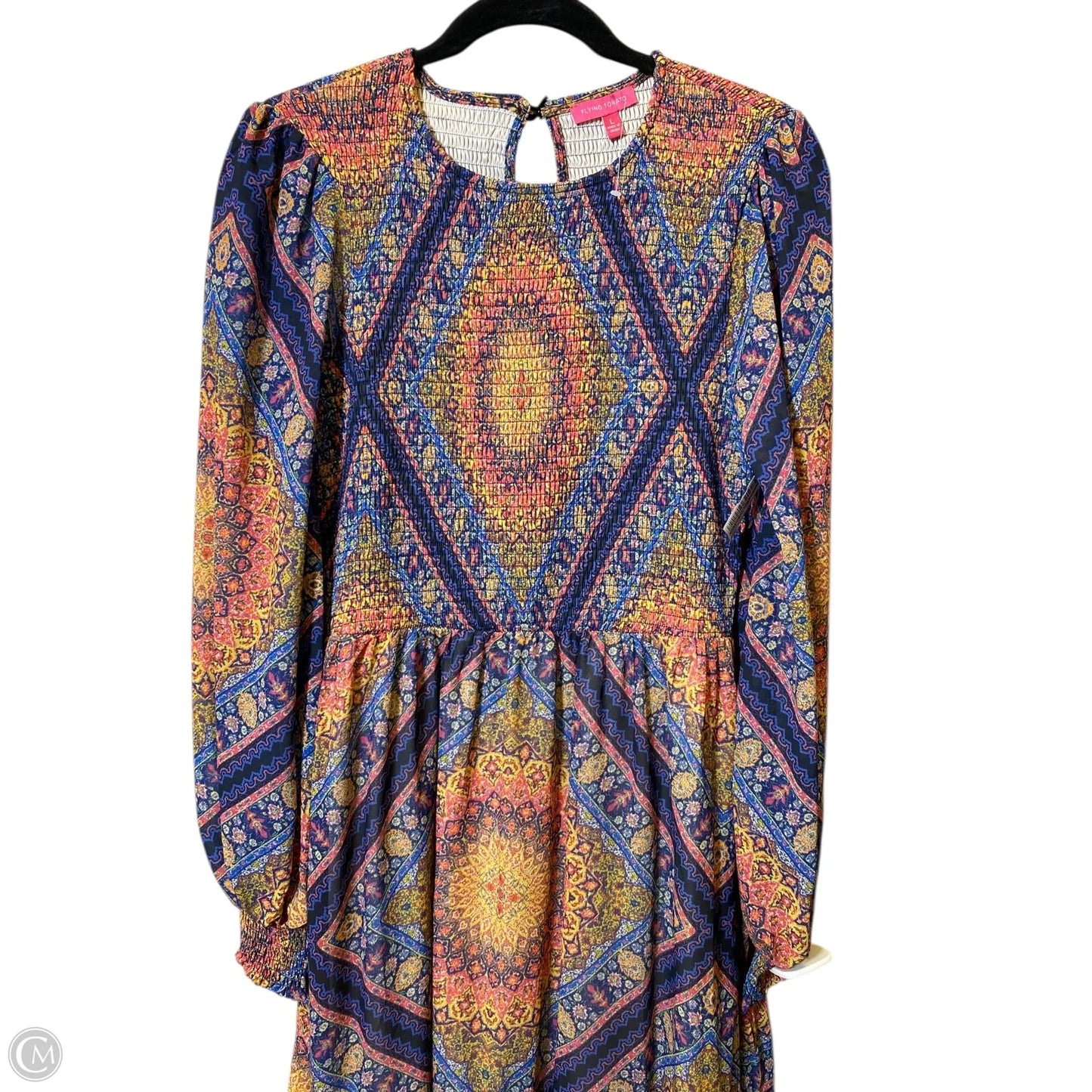 Dress Casual Maxi By Flying Tomato In Multi-colored, Size: L