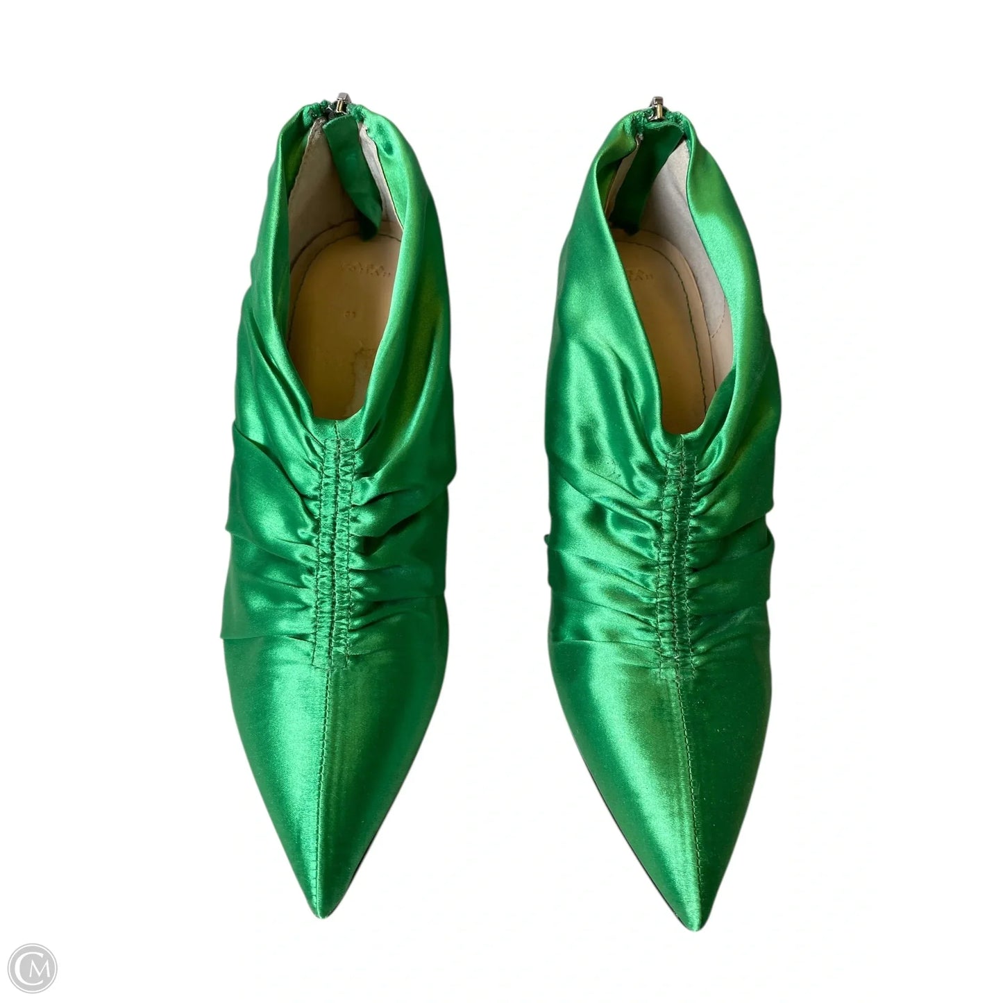 Shoes Heels Stiletto By Zara Women In Green, Size: 7.5
