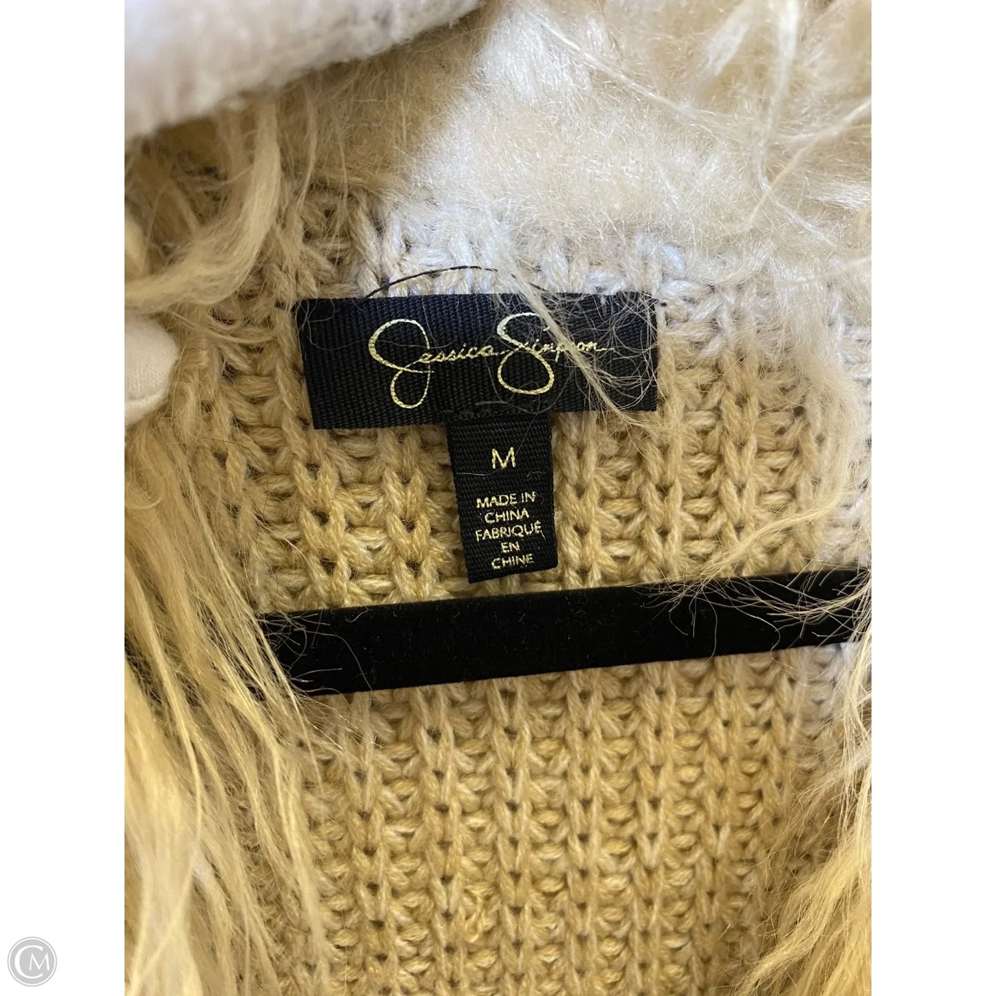 Vest Sweater By Jessica Simpson In Beige, Size: M