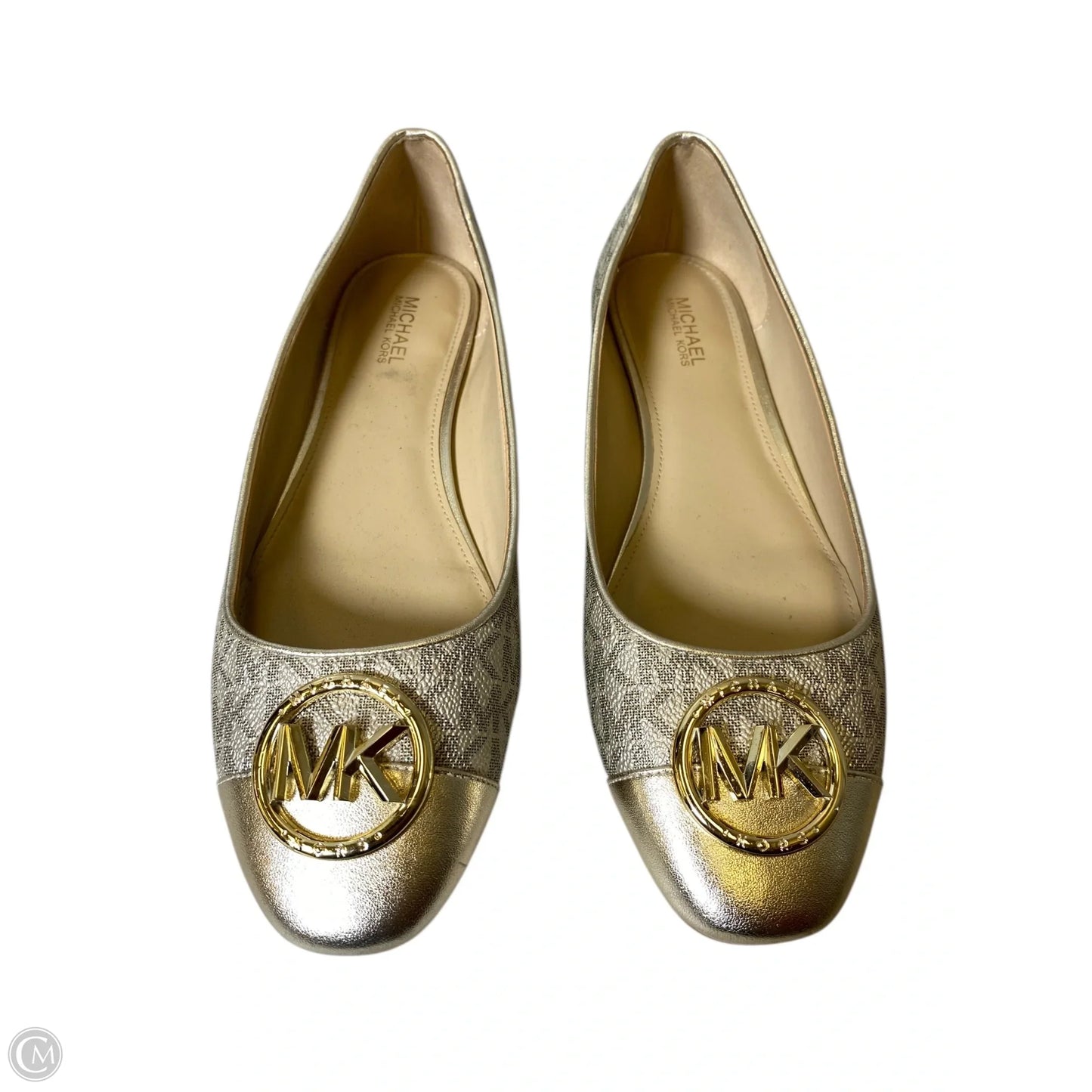 Shoes Designer By Michael Kors In Gold, Size: 7.5