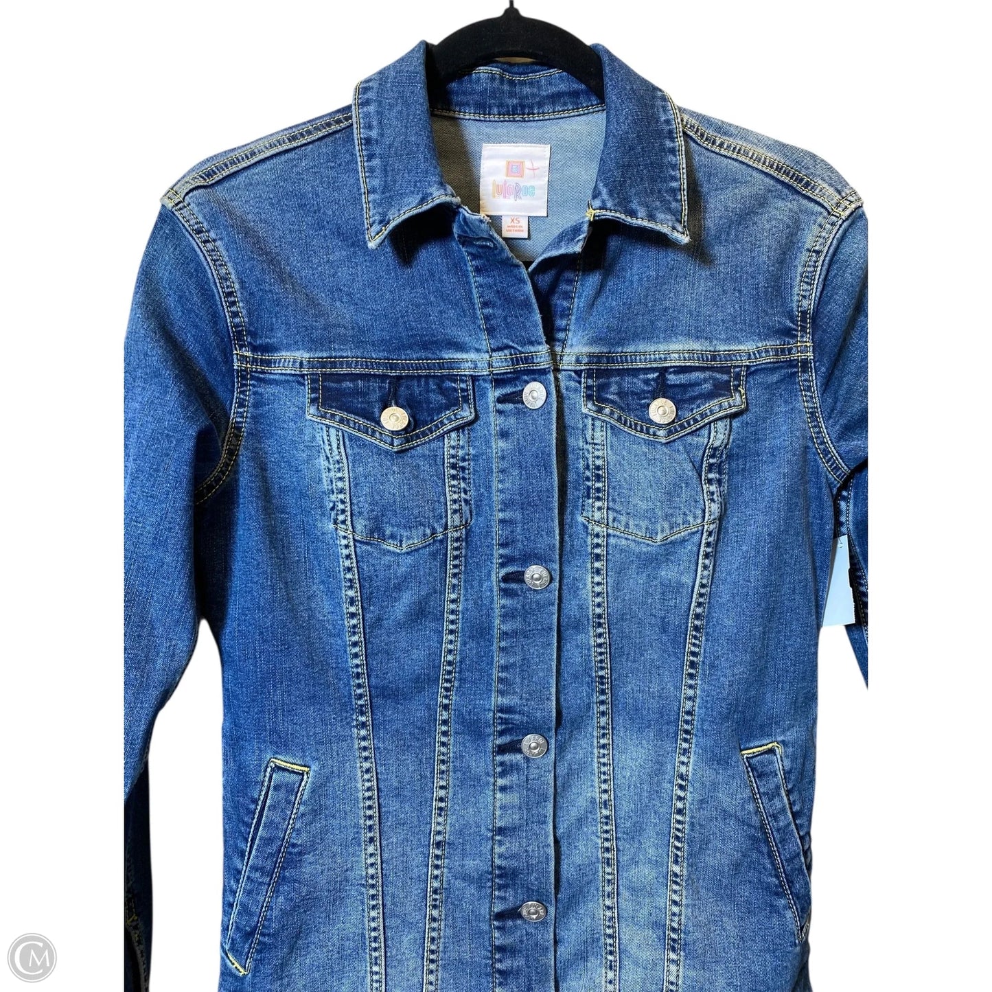 Jacket Denim By Lularoe In Blue Denim, Size: Xs
