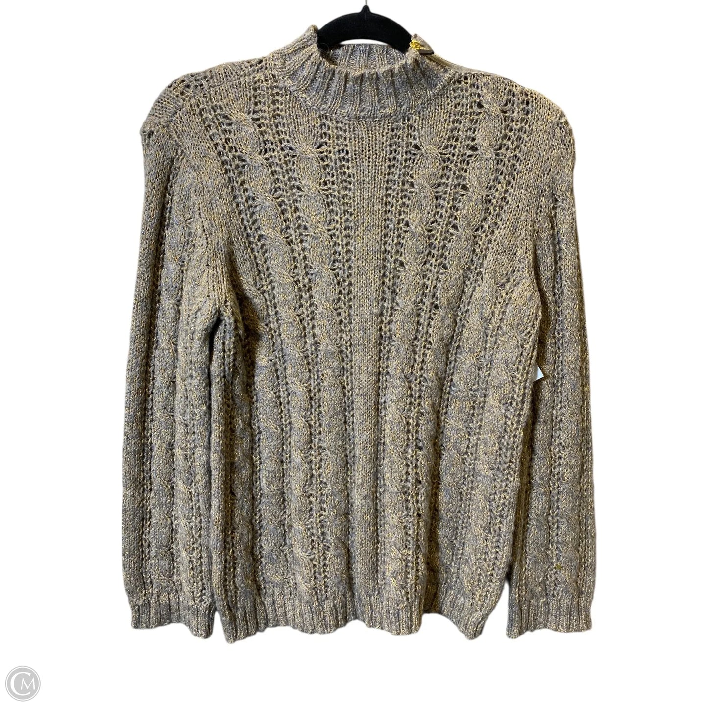 Sweater By Chelsea And Violet In Gold & Grey, Size: M