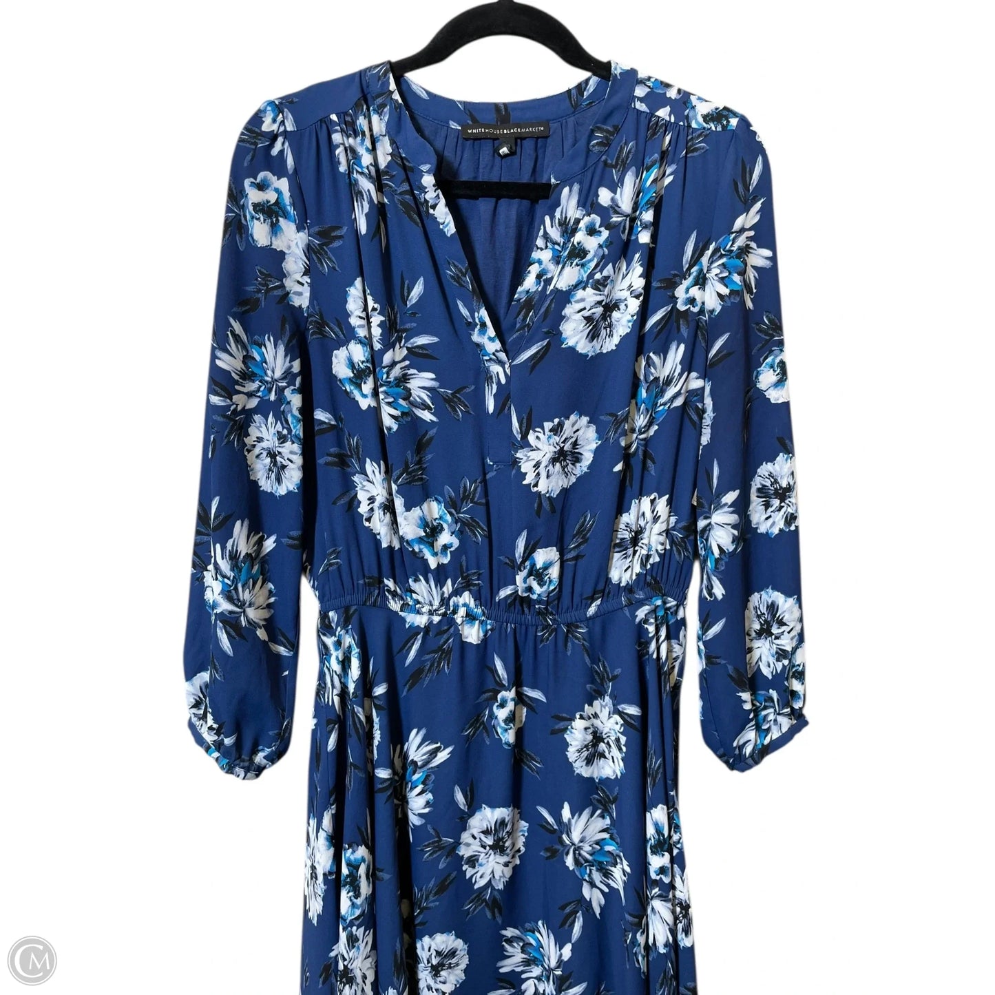 Dress Casual Midi By White House Black Market In Floral Print, Size: 10