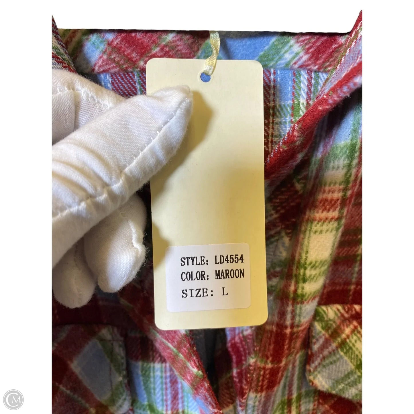 Dress Casual Midi By Clothes Mentor In Plaid Pattern, Size: L