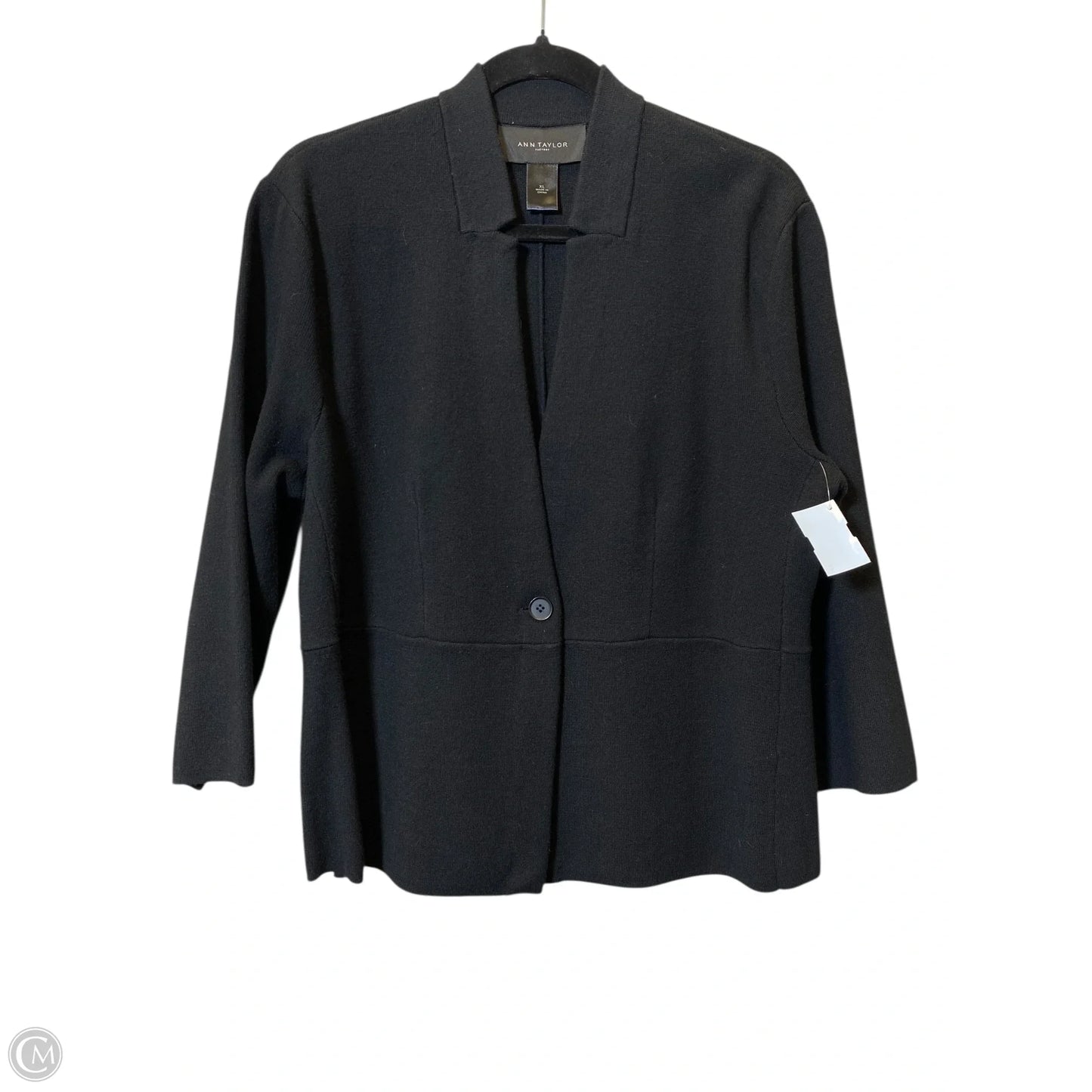 Blazer By Ann Taylor In Black, Size: Xl