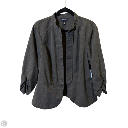 Blazer By Torrid In Grey, Size: 2x