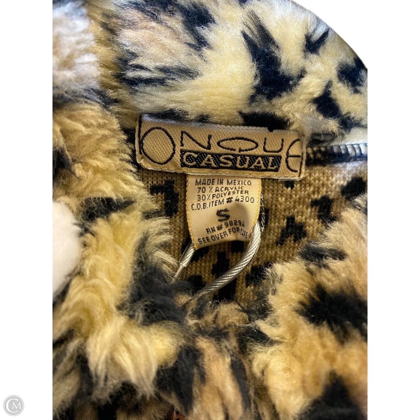 Jacket Faux Fur & Sherpa By Onque In Animal Print, Size: S