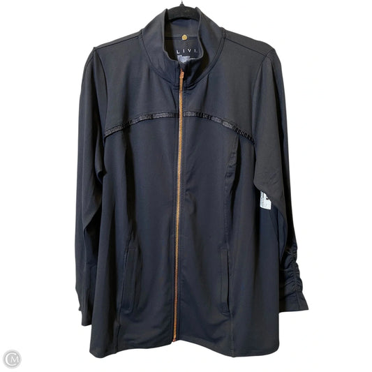 Athletic Jacket By Livi Active In Black, Size: Xl
