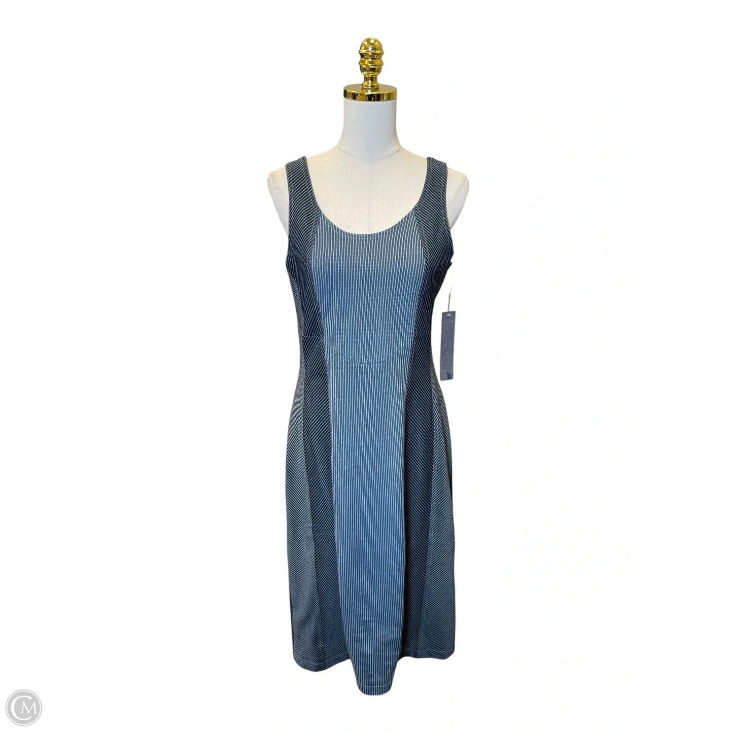 Dress Casual Midi By Badgley Mischka In Blue, Size: L
