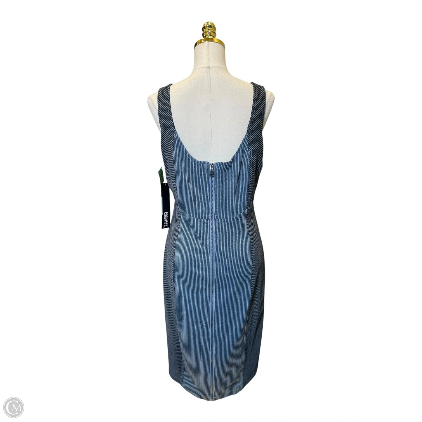 Dress Casual Midi By Badgley Mischka In Blue, Size: L