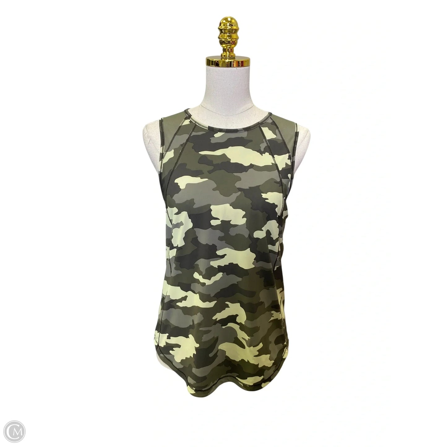 Athletic Top Short Sleeve By Lululemon In Green, Size: 6