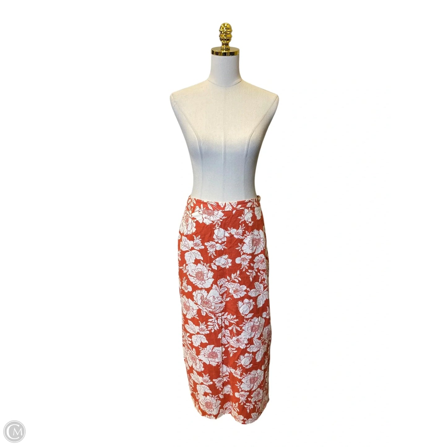 Skirt Maxi By Old Navy In Pink & White, Size: L