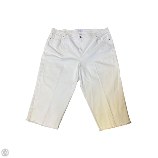 Jeans Straight By Lane Bryant In White Denim, Size: 26