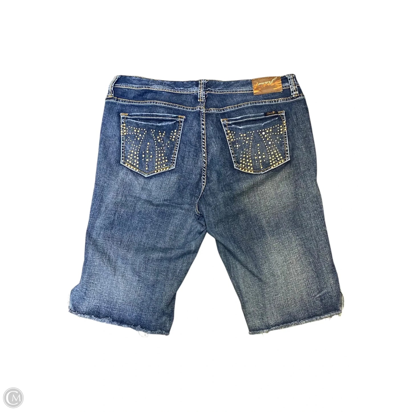 Pants Cropped By Seven 7 In Blue Denim, Size: 20