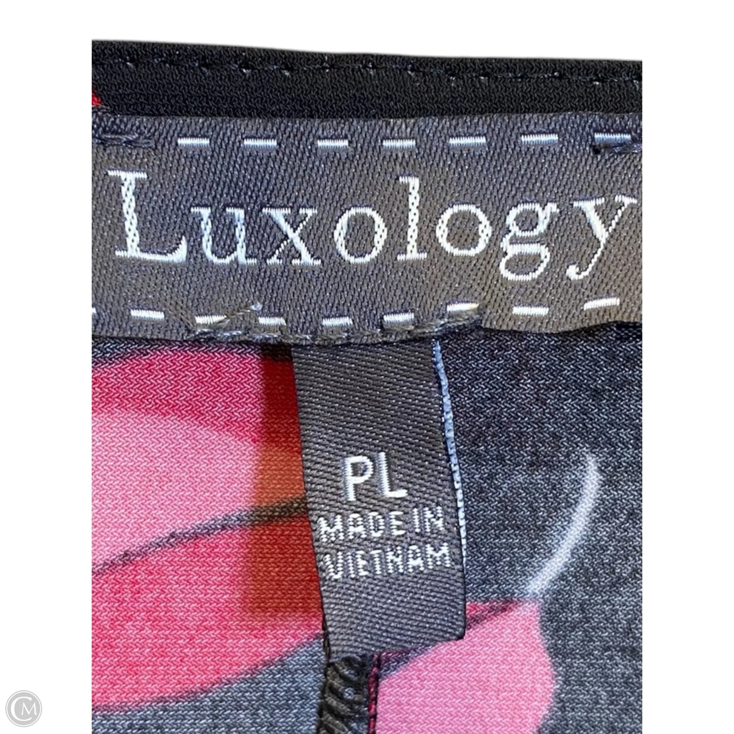 Dress Casual Midi By Luxology In Black & Red, Size: L
