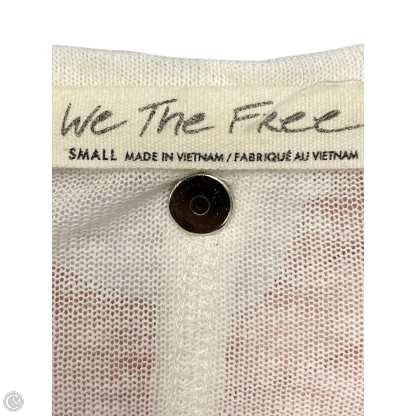 Blouse Short Sleeve By Free People In White, Size: S
